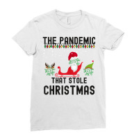 Pandemic That Stole Christmas 2020 Tacky Ugly Xmas Sweater Tank Top Ladies Fitted T-shirt | Artistshot