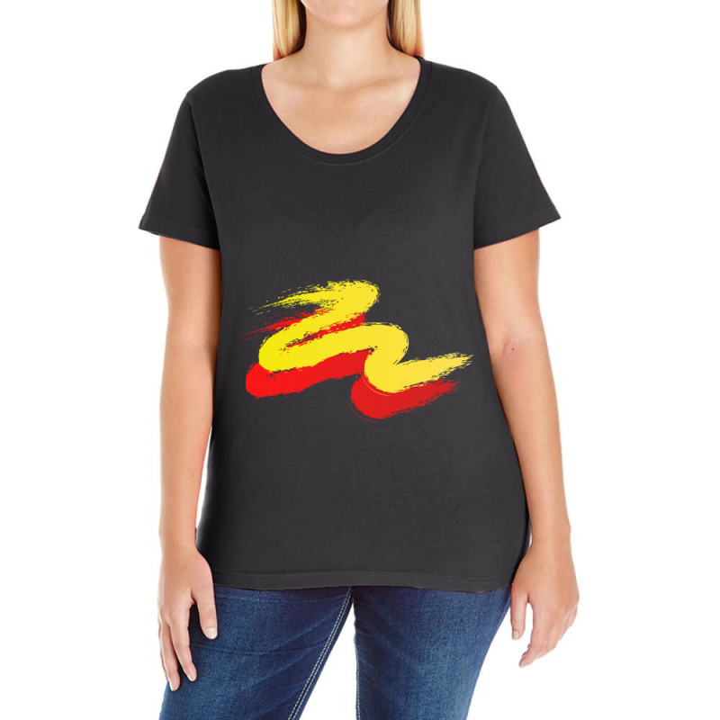 Kannada Rajyothsava Design Ladies Curvy T-Shirt by RILEYALLEN | Artistshot