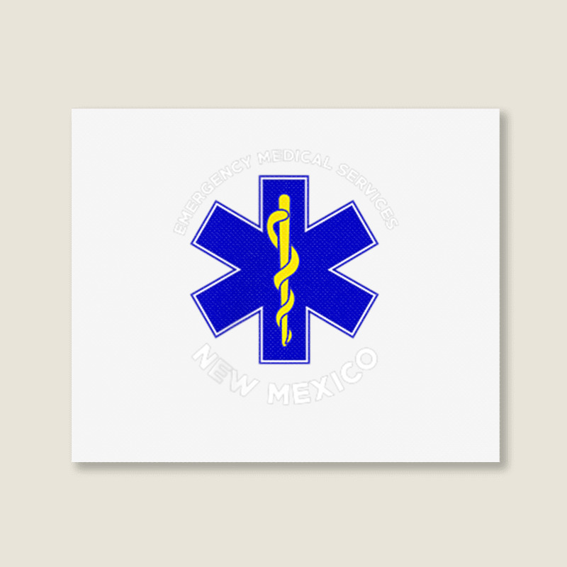 New Mexico Ems Emergency Medical Services Emt Medic T Shirt Landscape Canvas Print | Artistshot