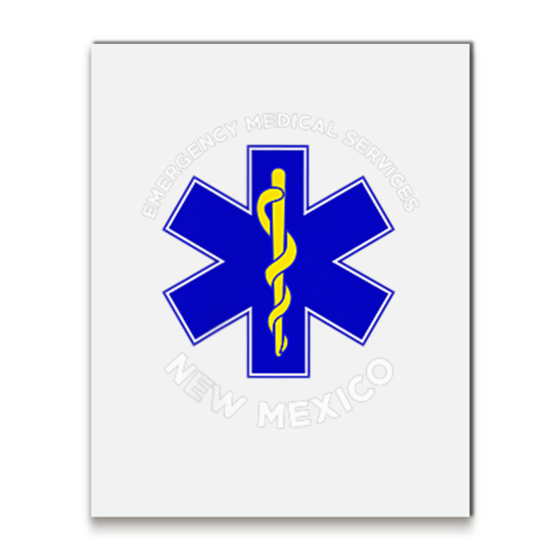 New Mexico Ems Emergency Medical Services Emt Medic T Shirt Metal Print Vertical | Artistshot