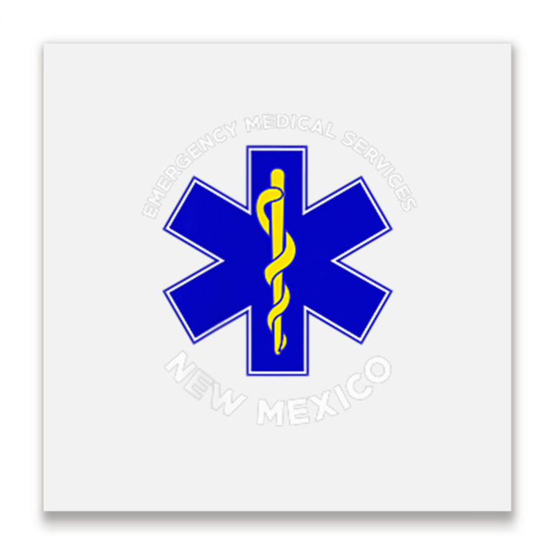 New Mexico Ems Emergency Medical Services Emt Medic T Shirt Metal Print Square | Artistshot