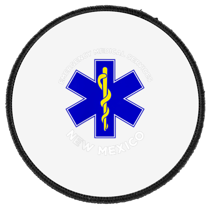 New Mexico Ems Emergency Medical Services Emt Medic T Shirt Round Patch | Artistshot