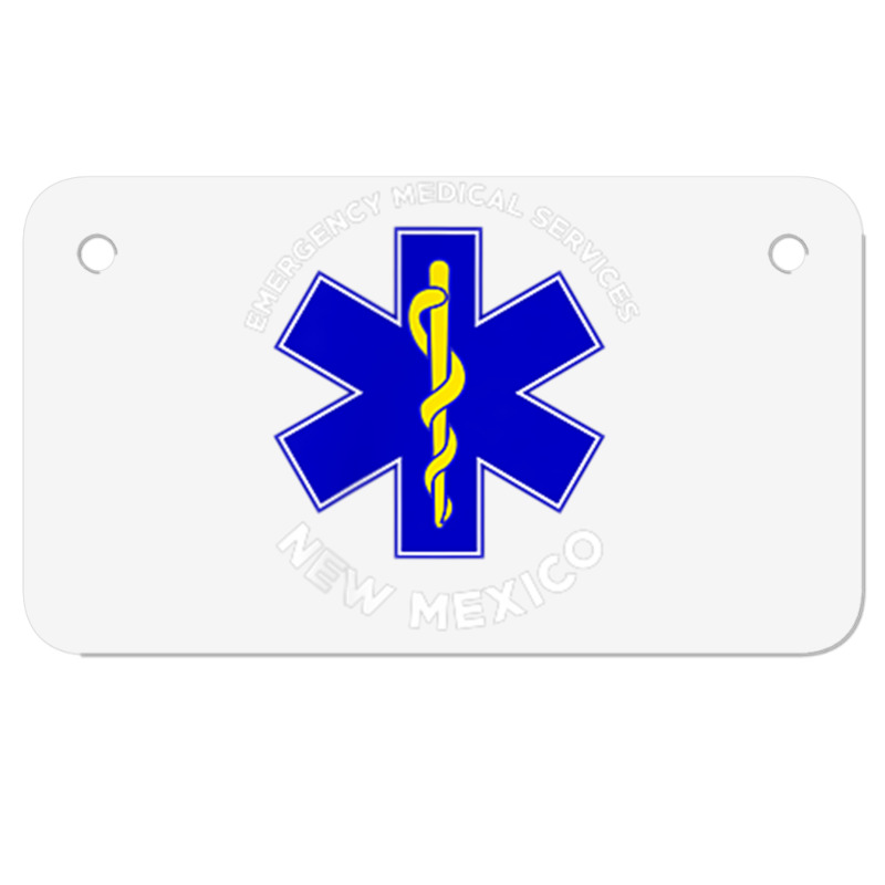 New Mexico Ems Emergency Medical Services Emt Medic T Shirt Motorcycle License Plate | Artistshot