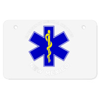 New Mexico Ems Emergency Medical Services Emt Medic T Shirt Atv License Plate | Artistshot