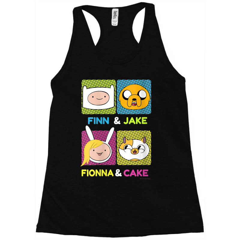 Womens Cn Adventure Time Finn & Jake Fionna & Cake Box Up Racerback Tank by ngodieutrinh | Artistshot