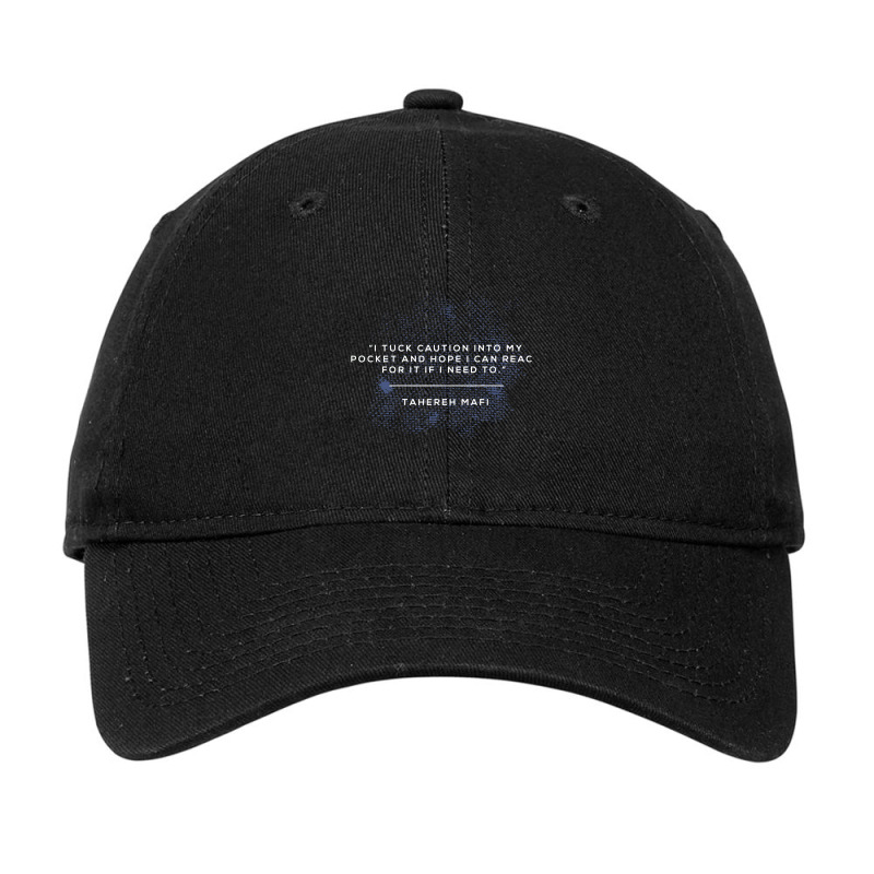 Dystopian I Tuck Caution Into My Pocket Quote Adjustable Cap by honestletters | Artistshot