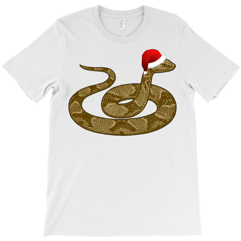 Merry Hissmas Christmas Santa Hat Copperhead Snake Long Sleeve T Shirt T-shirt | Artistshot