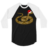 Merry Hissmas Christmas Santa Hat Copperhead Snake Long Sleeve T Shirt 3/4 Sleeve Shirt | Artistshot