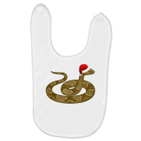 Merry Hissmas Christmas Santa Hat Copperhead Snake Long Sleeve T Shirt Baby Bibs | Artistshot