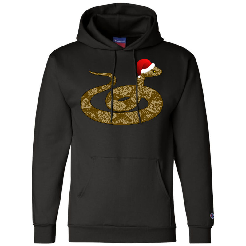 Merry Hissmas Christmas Santa Hat Copperhead Snake Long Sleeve T Shirt Champion Hoodie | Artistshot