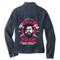 Kgf Yash Rocking Star Design Ladies Denim Jacket | Artistshot