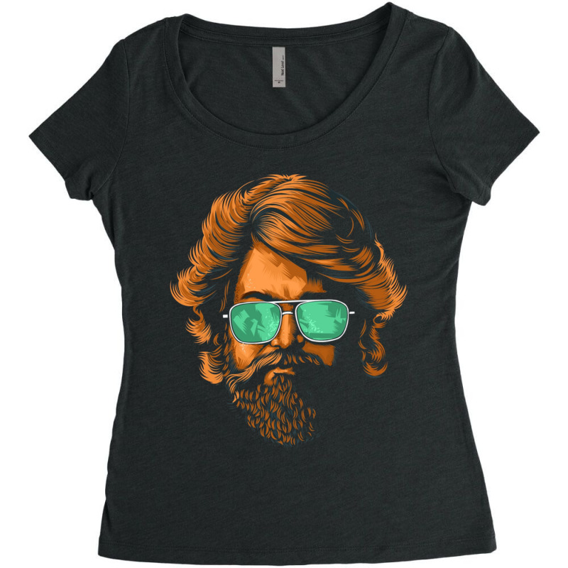 Kgf Yash Sandalwood Kannada Actor Women's Triblend Scoop T-shirt by RILEYALLEN | Artistshot