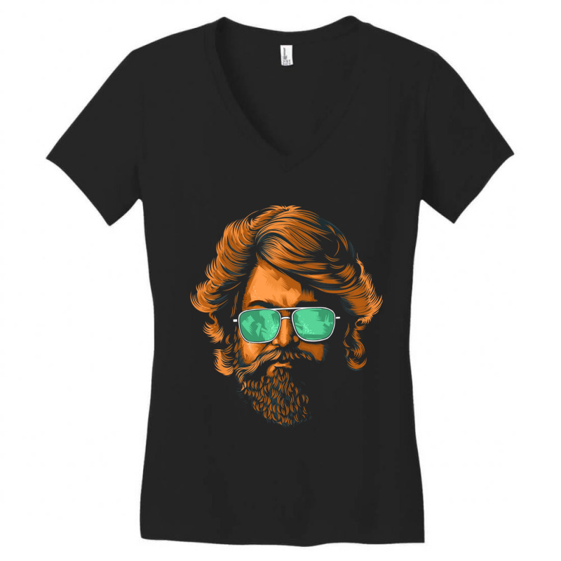 Kgf Yash Sandalwood Kannada Actor Women's V-Neck T-Shirt by RILEYALLEN | Artistshot