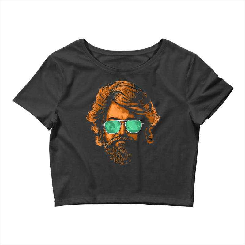 Kgf Yash Sandalwood Kannada Actor Crop Top by RILEYALLEN | Artistshot