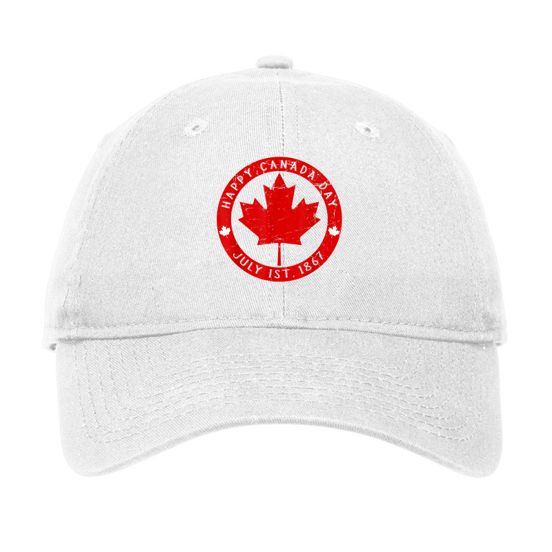 Happy Canada Day July 1st 1867 Canadian Holiday Souvenir T Shirt Adjustable Cap by cm-arts | Artistshot