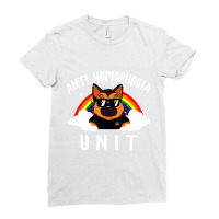 Homophobia Unit German Shepherd Ladies Fitted T-shirt | Artistshot