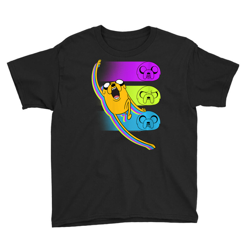 Womens Cn Adventure Time Jake Neon Faces Youth Tee by ngodieutrinh | Artistshot