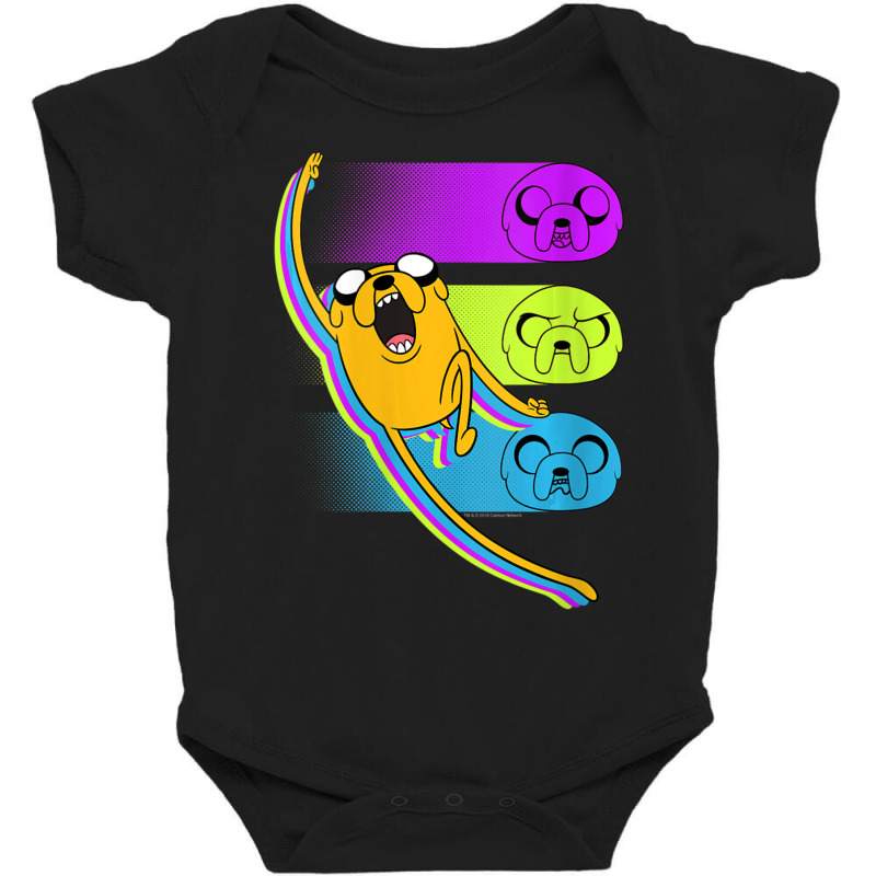 Womens Cn Adventure Time Jake Neon Faces Baby Bodysuit by ngodieutrinh | Artistshot