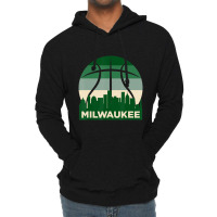 Milwaukee Basketball 2022 B-ball City Retro Vintage Lightweight Hoodie | Artistshot