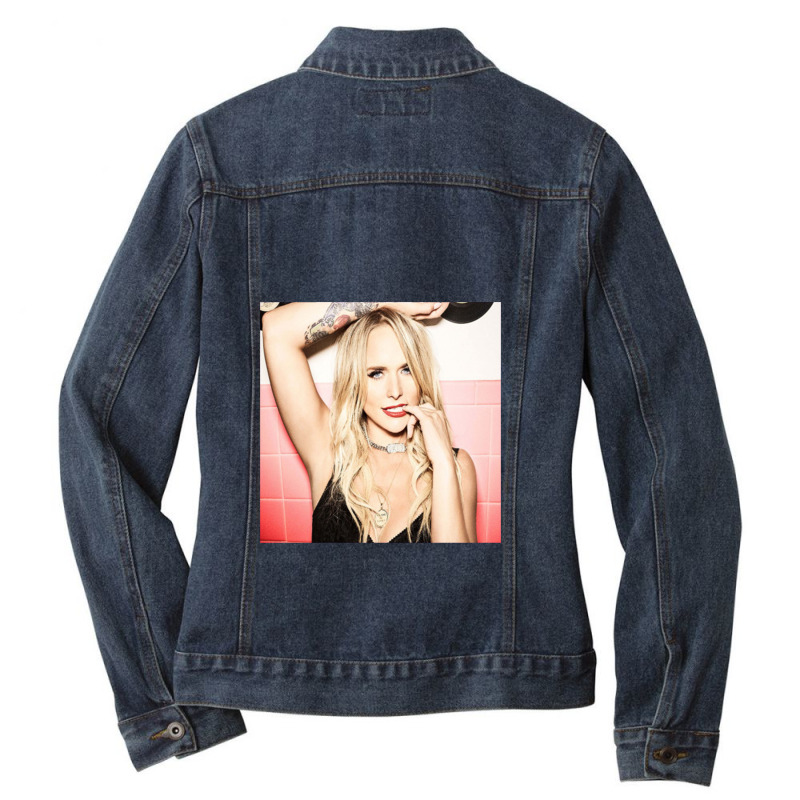 Miranda Lambert 2 Copy Ladies Denim Jacket by gambarbantal | Artistshot