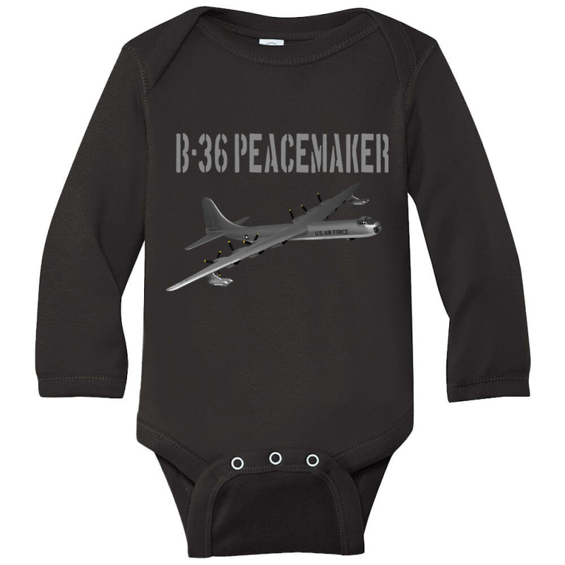 Convair B-36 Peacemaker Us Airforce Bomber Plane Long Sleeve Baby Bodysuit | Artistshot