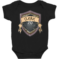 Womens Cleric W20 Roll 20-sided Dice Role Play Game Dungeon Fantasy V- Baby Bodysuit | Artistshot