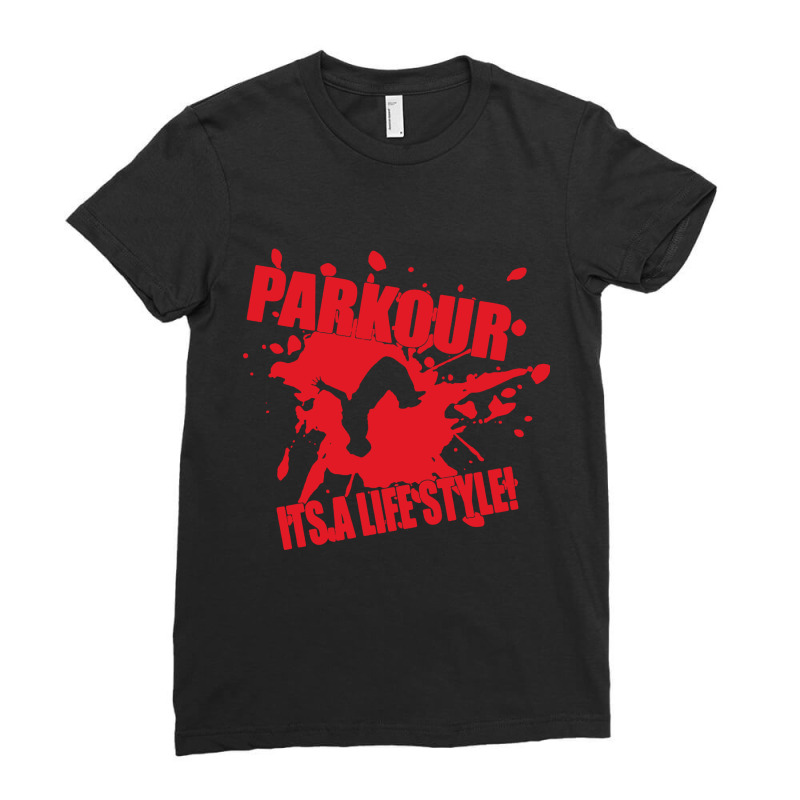 Parkour Ladies Fitted T-Shirt by Adrian Spencer | Artistshot