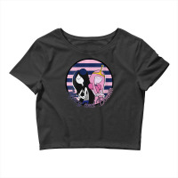 Womens Cn Adventure Time Marcy And Bonnie Striped Portrait Crop Top | Artistshot