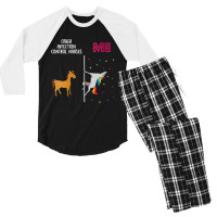 Womens Infection Control Nurse Unicorn Others You V Neck T Shirt Men's 3/4 Sleeve Pajama Set | Artistshot