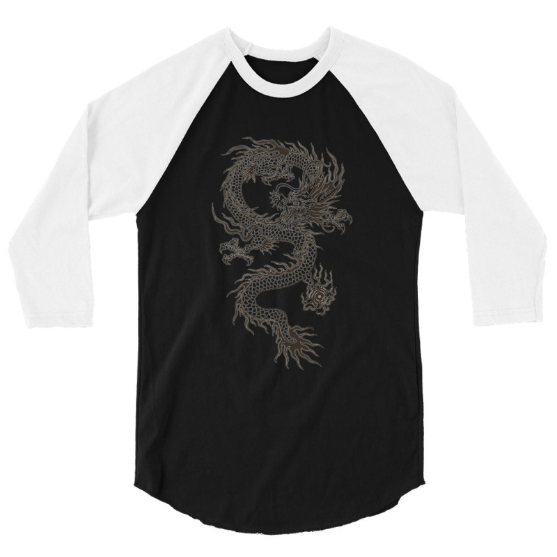 Chinese Dragon 3/4 Sleeve Shirt | Artistshot