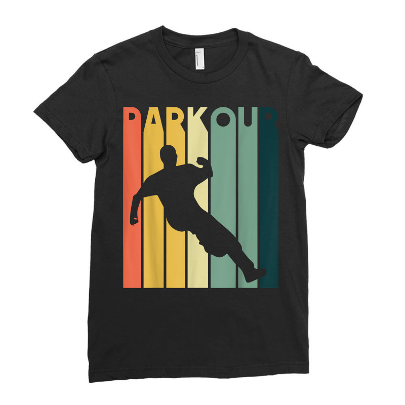 Retro Style Parkour Vintage Urban Free Running T Shirt Ladies Fitted T-Shirt by cm-arts | Artistshot