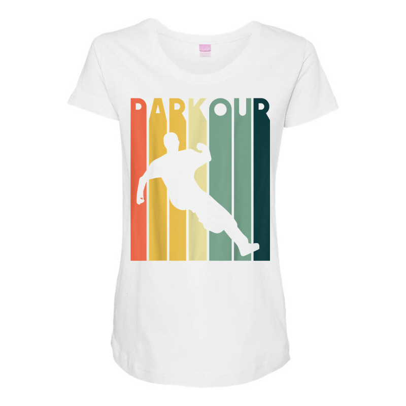 Retro Style Parkour Vintage Urban Free Running T Shirt Maternity Scoop Neck T-shirt by cm-arts | Artistshot