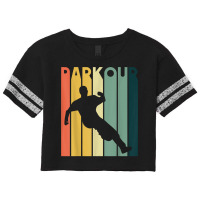 Retro Style Parkour Vintage Urban Free Running T Shirt Scorecard Crop Tee | Artistshot