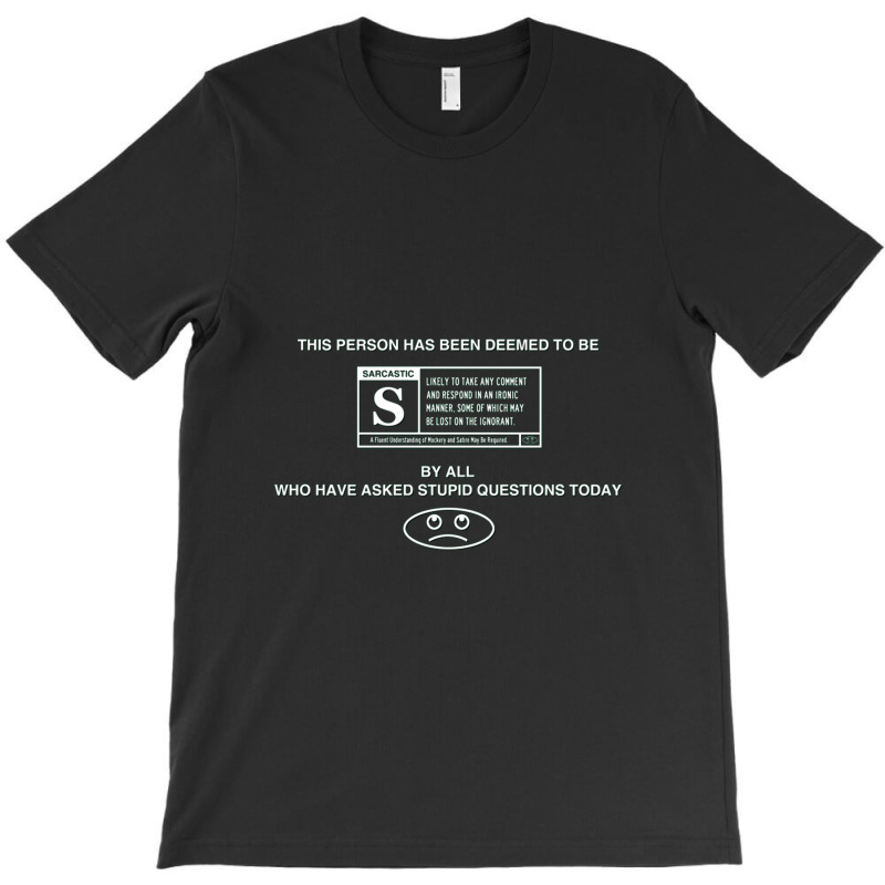 Rated S For Sarcastic T-shirt | Artistshot