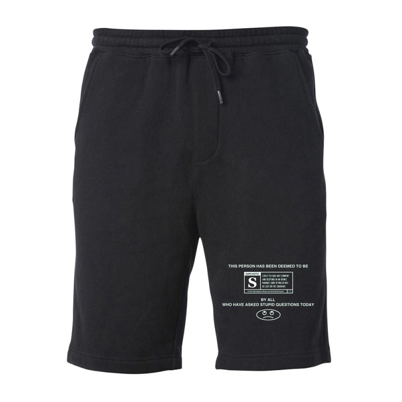 Rated S For Sarcastic Fleece Short | Artistshot