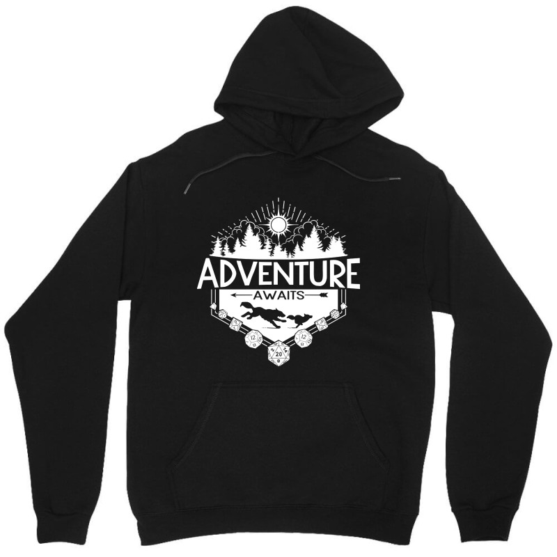 Adventure Awaits - White Version Unisex Hoodie | Artistshot