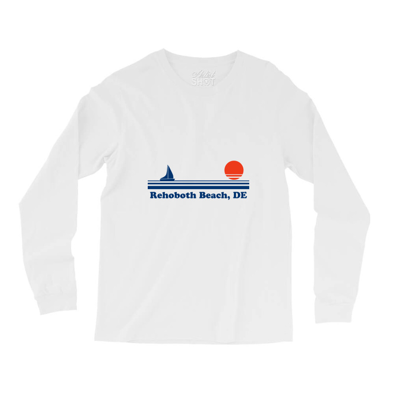 Rehoboth Beach, De   Sailboat Sunrise   Rehoboth Beach Delaware Long Sleeve Shirts | Artistshot