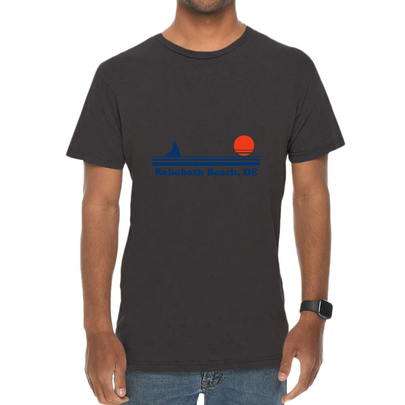 Rehoboth Beach, De   Sailboat Sunrise   Rehoboth Beach Delaware Vintage T-shirt | Artistshot