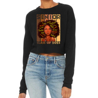 Senior 2023 Class Black Smart Afro Melanin African American Cropped Sweater | Artistshot