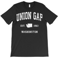 Womens Union Gap Washington Wa Vintage Athletic Sports Design V Neck T T-shirt | Artistshot