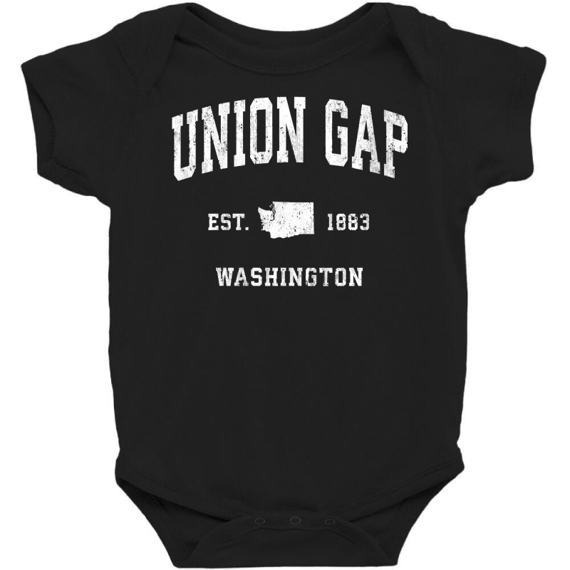 Womens Union Gap Washington Wa Vintage Athletic Sports Design V Neck T Baby Bodysuit | Artistshot