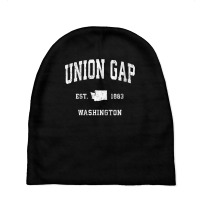 Womens Union Gap Washington Wa Vintage Athletic Sports Design V Neck T Baby Beanies | Artistshot