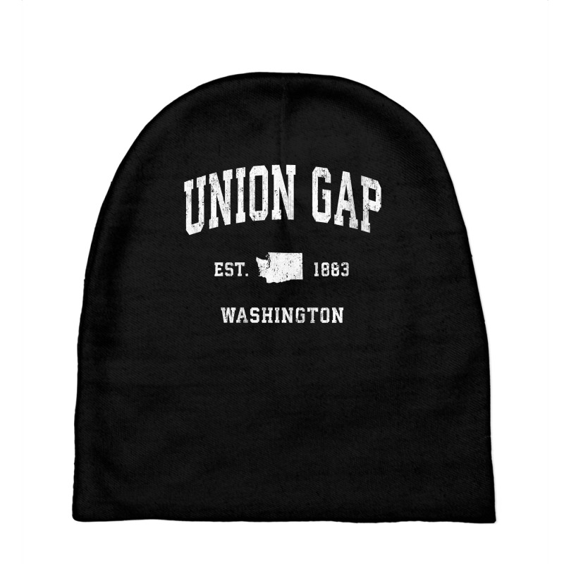 Womens Union Gap Washington Wa Vintage Athletic Sports Design V Neck T Baby Beanies | Artistshot