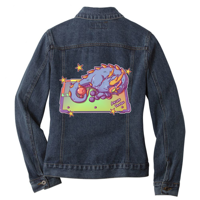 Arcade Dragon Ladies Denim Jacket by Kosdapen517 | Artistshot