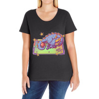 Arcade Dragon Ladies Curvy T-shirt | Artistshot