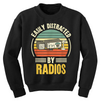 Easily Distracted By Radios Ham Radio Amateur Radio T Shirt Youth Sweatshirt | Artistshot