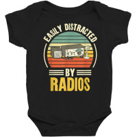 Easily Distracted By Radios Ham Radio Amateur Radio T Shirt Baby Bodysuit | Artistshot