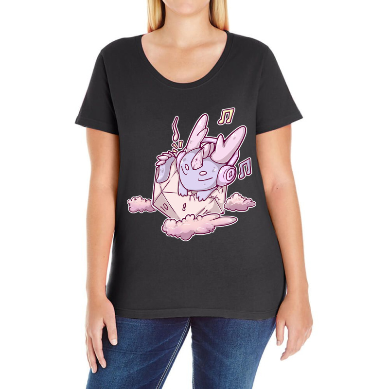 Baby Lofi Dragon On Cloud Ladies Curvy T-Shirt by Kosdapen517 | Artistshot