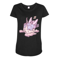 Baby Lofi Dragon On Cloud Maternity Scoop Neck T-shirt | Artistshot