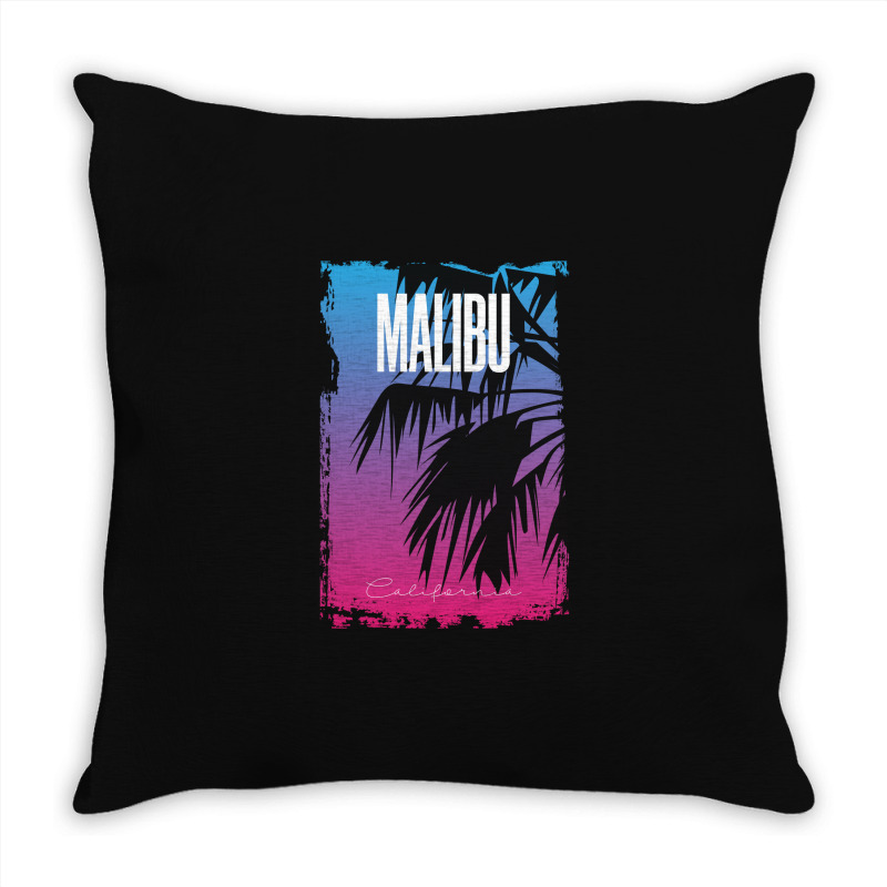 Malibu California Throw Pillow | Artistshot